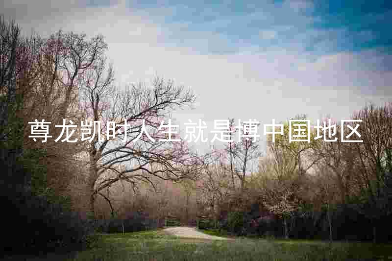 尊龙凯时人生就是博中国地区